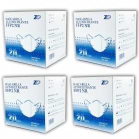 Pack Oferta: 4 Cajas FFP2 ZD (80 Mascarillas FFP2)
